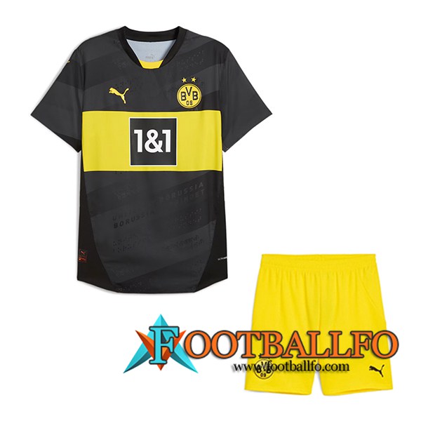 Nueva Camisetas De Futbol Dortmund Ninos Segunda 2024/2025