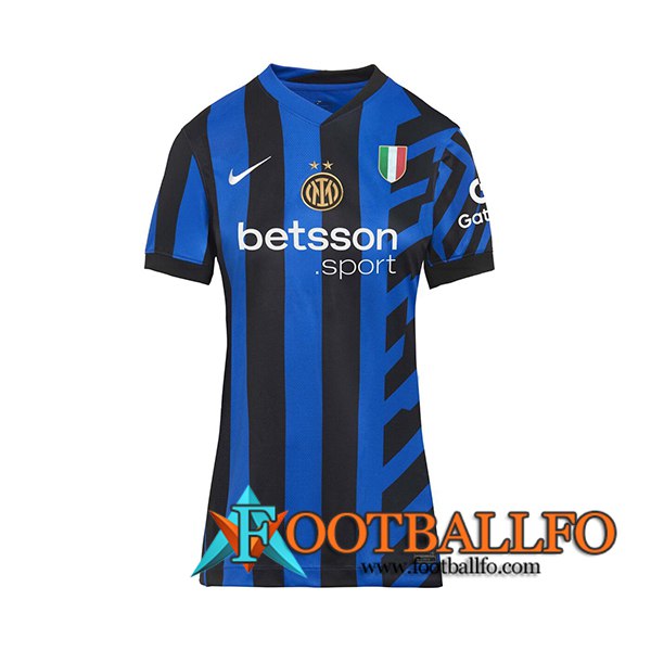 Nueva Camisetas De Futbol Inter Milan Mujer Primera 2024/2025