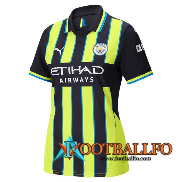 Nueva Camisetas De Futbol Manchester City Mujer Segunda 2024/2025