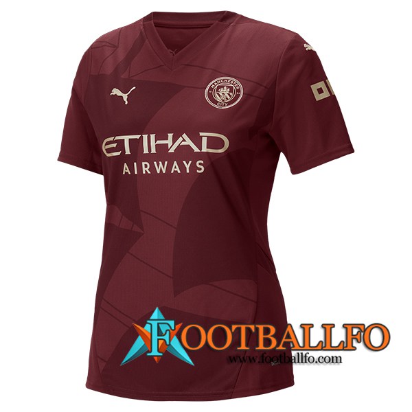 Nueva Camisetas De Futbol Manchester City Mujer Tercera 2024/2025