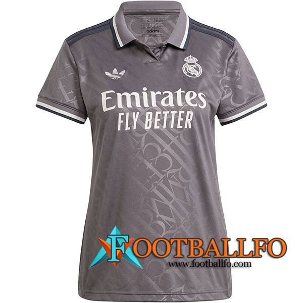 Nueva Camisetas De Futbol Real Madrid Mujer Tercera 2024/2025