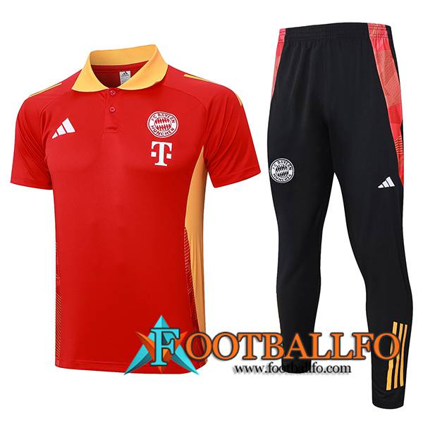 Camiseta Polo Bayern Munich Rojo/Naranja 2024/2025