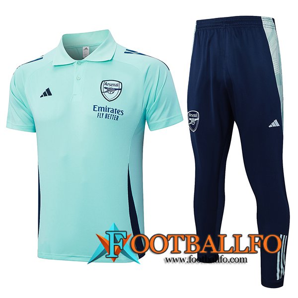 Camiseta Polo Arsenal Verde/Azul 2024/2025