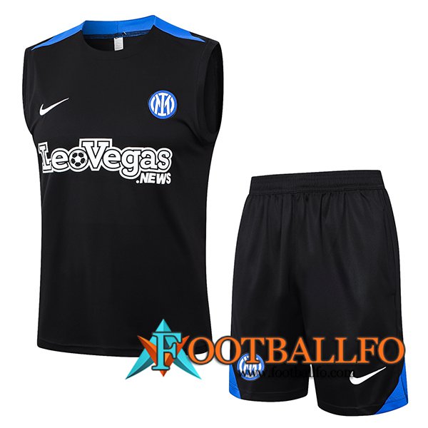 Camiseta Entrenamiento sin mangas Inter Milan Negro/Azul 2024/2025 -02