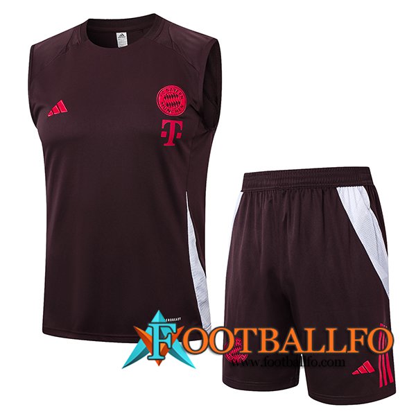 Camiseta Entrenamiento sin mangas Bayern Munich Marrón 2024/2025