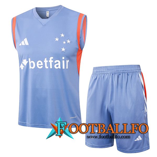 Camiseta Entrenamiento sin mangas Cruzeiro Gris/Naranja 2024/2025