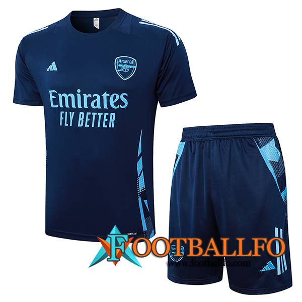 Camiseta Entrenamiento Arsenal azul real 2024/2025 -02