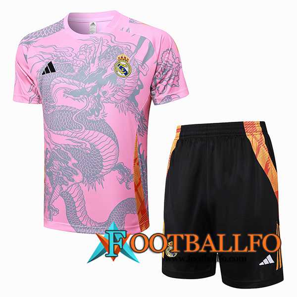 Camiseta Entrenamiento Real Madrid Rosa/Gris 2024/2025