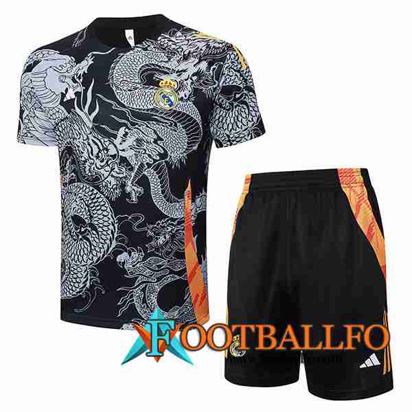 Camiseta Entrenamiento Real Madrid Negro/Gris 2024/2025