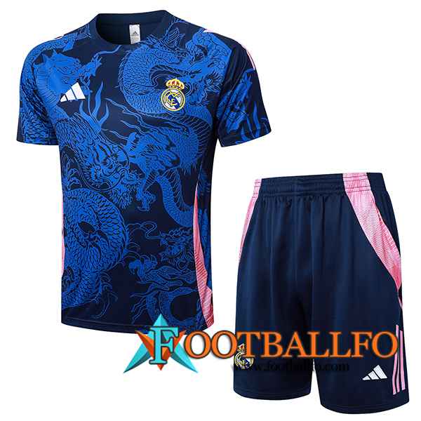 Camiseta Entrenamiento Real Madrid Azul/Rosa 2024/2025