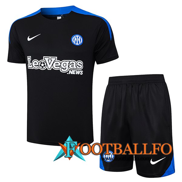 Camiseta Entrenamiento Inter Milan Negro/Azul 2024/2025