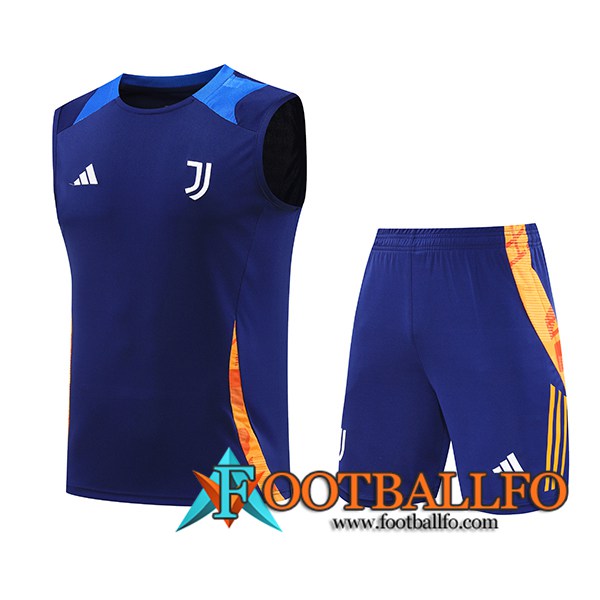 Camiseta Entrenamiento sin mangas Juventus Azul/Naranja 2024/2025