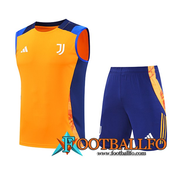 Camiseta Entrenamiento sin mangas Juventus Naranja/Azul 2024/2025