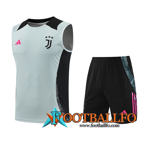 Camiseta Entrenamiento sin mangas Juventus Gris/Negro 2024/2025