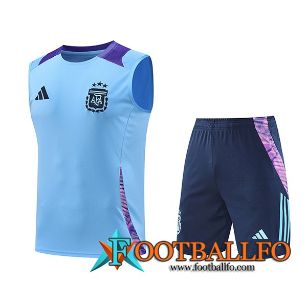 Camiseta Entrenamiento sin mangas Argentina Azul/Violeta 2024/2025