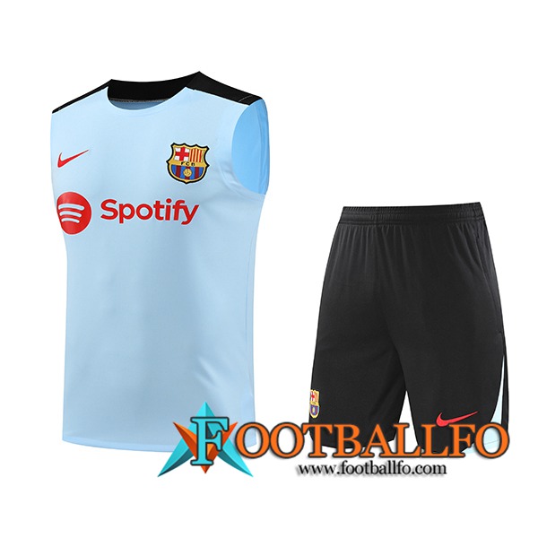 Camiseta Entrenamiento sin mangas FC Barcelona Azul/Negro 2024/2025