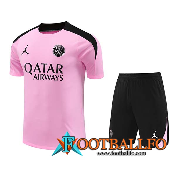 Camiseta Entrenamiento PSG Rosa/Negro 2024/2025