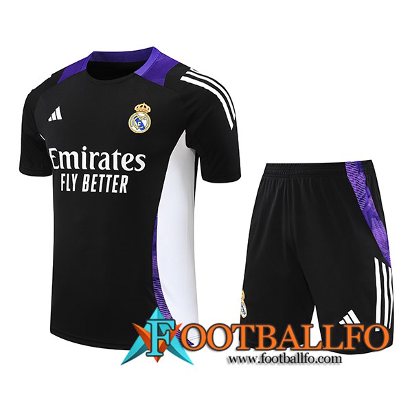 Camiseta Entrenamiento Real Madrid Negro/Violeta/Blanco 2024/2025