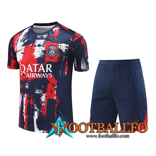 Camiseta Entrenamiento PSG Azul/Rojo 2024/2025