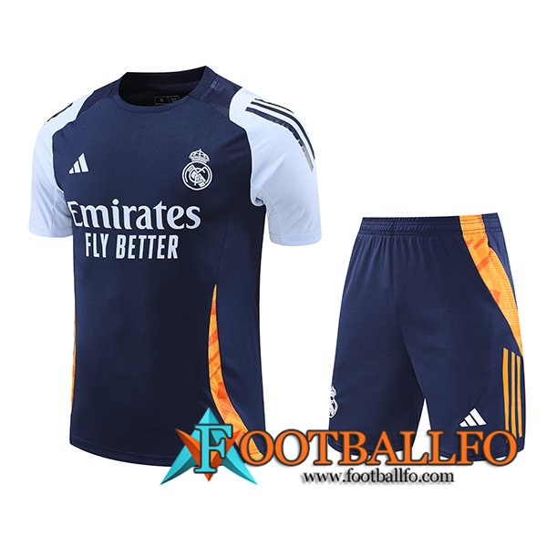 Camiseta Entrenamiento Real Madrid Azul/Naranja 2024/2025