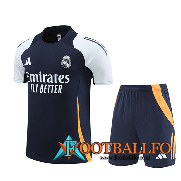 Camiseta Entrenamiento Real Madrid Azul/Blanco/Amarillo 2024/2025