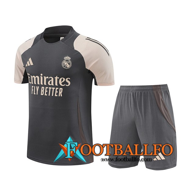 Camiseta Entrenamiento Real Madrid Gris/Beige 2024/2025