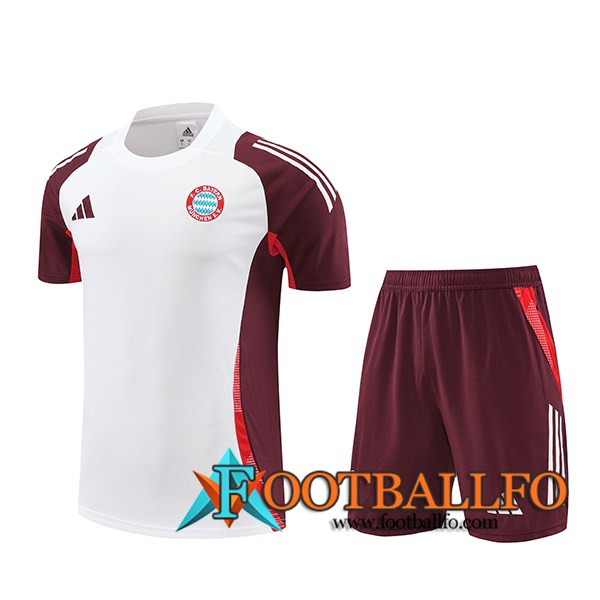 Camiseta Entrenamiento Bayern Munich Blanco/Rojo 2024/2025