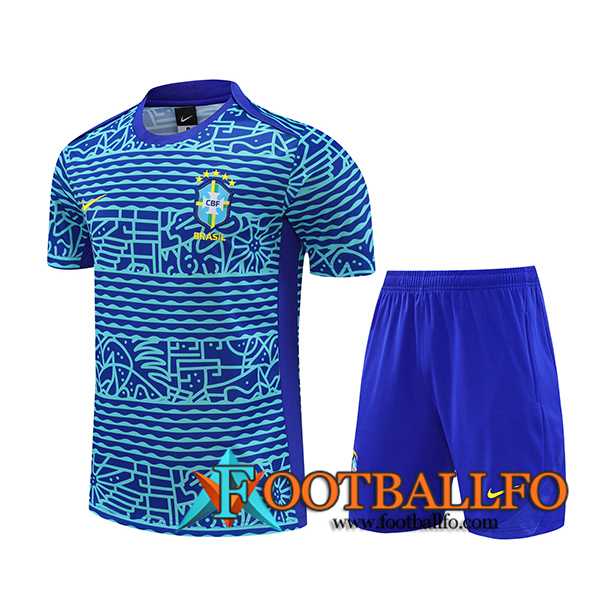 Camiseta Entrenamiento Brasil Azul/Verde 2024/2025 -05