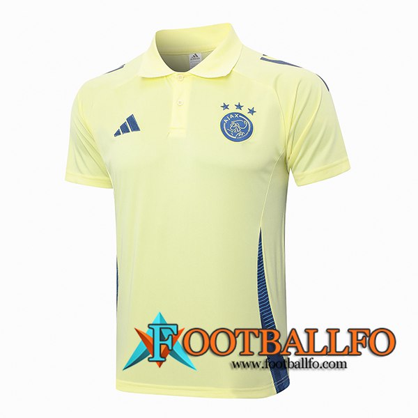 Camiseta Polo Ajax Amarillo/Azul 2024/2025