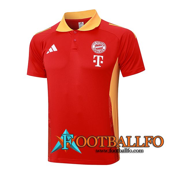 Camiseta Polo Bayern Munich Rojo/Naranja 2024/2025