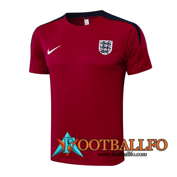 Camiseta Entrenamiento Inglaterra Rojo/Negro 2024/2025