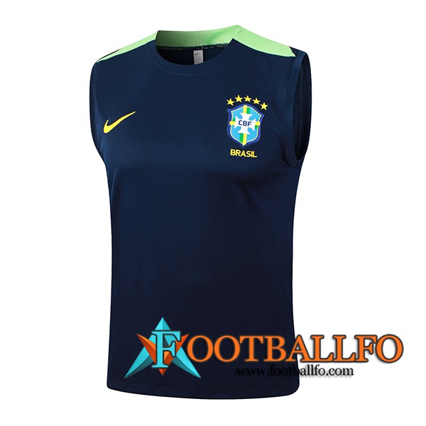 Chalecos De Futbol Brasil Azul/Verde 2024/2025