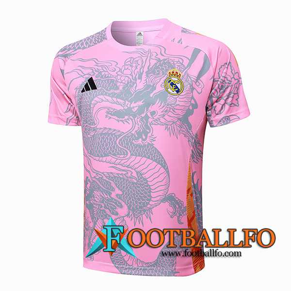 Camiseta Entrenamiento Real Madrid Rosa/Gris 2024/2025