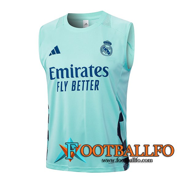 Chalecos De Futbol Real Madrid Verde/Azul 2024/2025