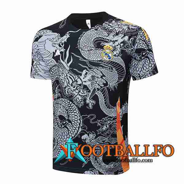 Camiseta Entrenamiento Real Madrid Negro/Gris 2024/2025