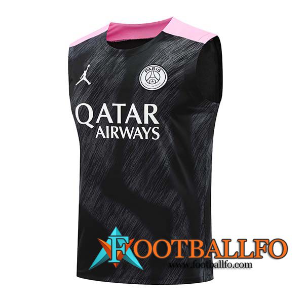 Chalecos De Futbol PSG Negro/Rosa 2024/2025