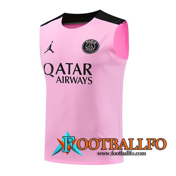 Chalecos De Futbol PSG Rosa/Negro 2024/2025