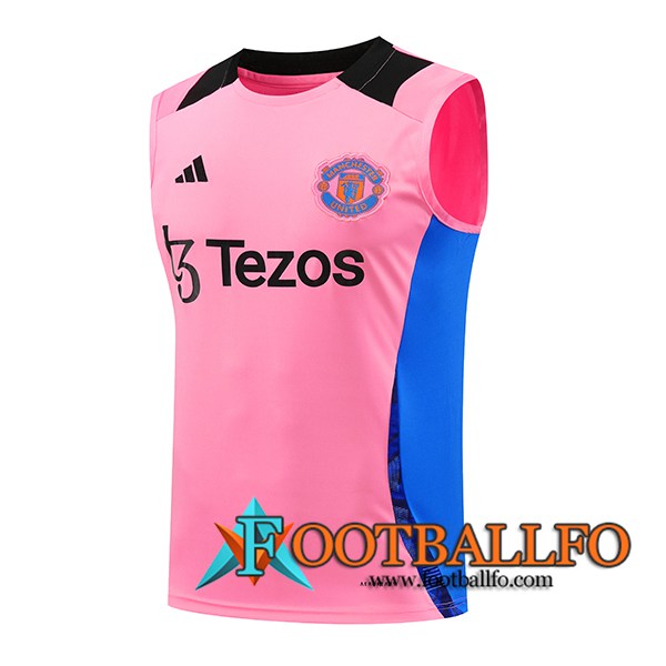 Chalecos De Futbol Manchester United Rosa/Azul/Negro 2024/2025