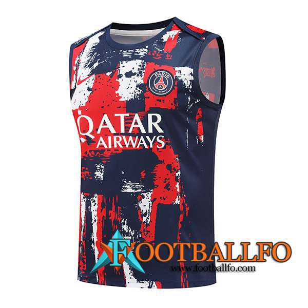 Chalecos De Futbol PSG Azul/Rojo 2024/2025