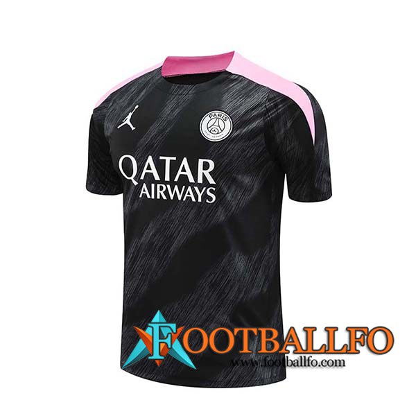 Camiseta Entrenamiento PSG Negro/Rosa 2024/2025