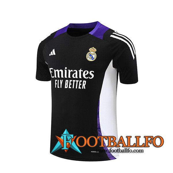 Camiseta Entrenamiento Real Madrid Negro/Violeta/Blanco 2024/2025