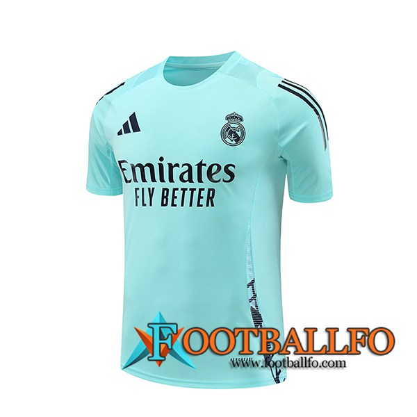 Camiseta Entrenamiento Real Madrid Verde/Azul 2024/2025