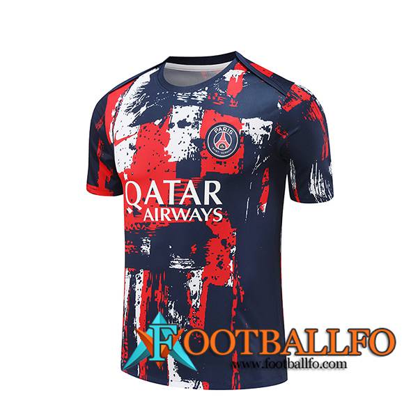 Camiseta Entrenamiento PSG Azul/Rojo 2024/2025