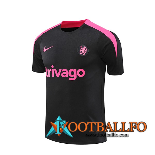 Camiseta Entrenamiento FC Chelsea Negro/Violeta 2024/2025