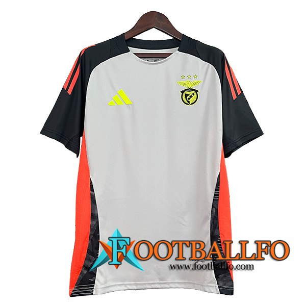 Camiseta Entrenamiento S.L.Benfica Gris/Negro/Naranja 2024/2025