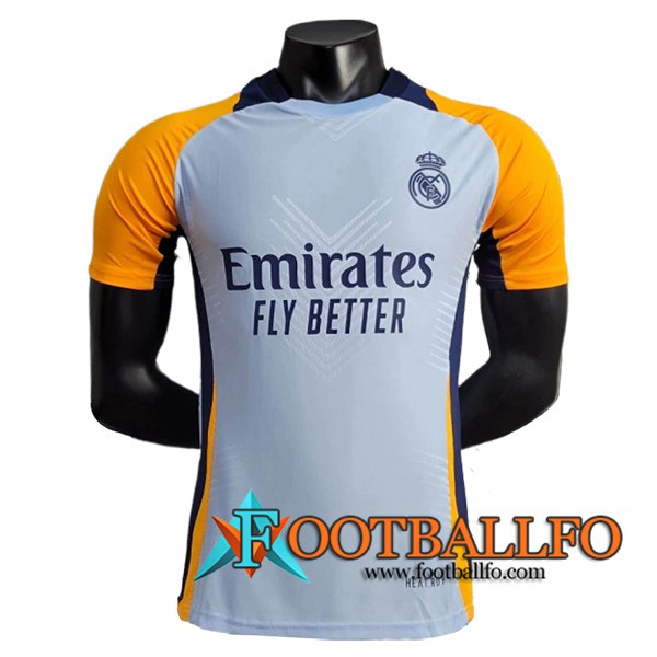 Camiseta Entrenamiento Real Madrid Azul/Naranja 2024/2025