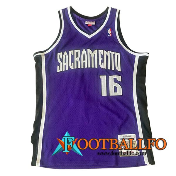 Camisetas De Futbol Sacramento Kings (STOJAKOVIC #16) 2024/25 Violeta