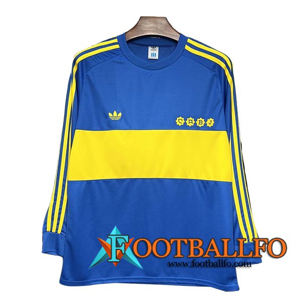 Camisetas De Futbol Boca Juniors Retro Primera Manga Largas 1981