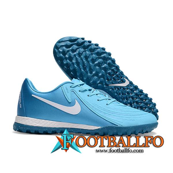 Nike Botas De Fútbol Phantom GX II ACAD LV8 TF Azul/Blanco