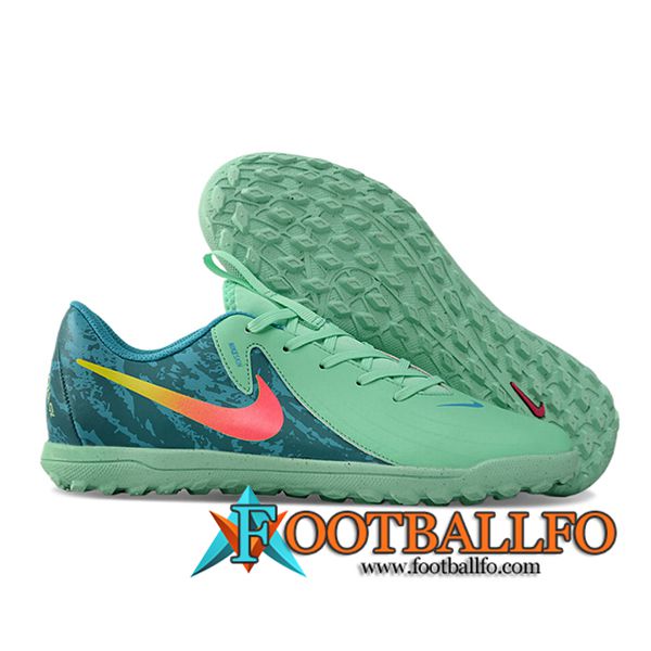 Nike Botas De Fútbol PHANTOM GX II CLUB TF Verde/Rosa